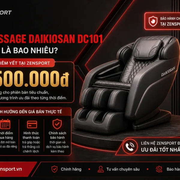 Giá bán Ghế massage Daikiosan DC101 hiện nay là bao nhiêu