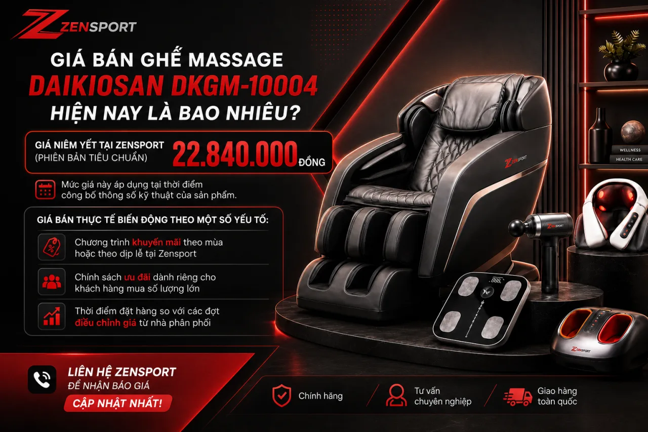 Giá bán Ghế massage Daikiosan DKGM-10004 hiện nay là bao nhiêu Giá bán Ghế massage Daikiosan DKGM-10004 hiện nay là bao nhiêu