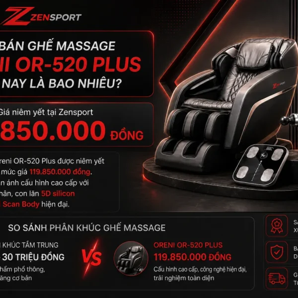 Giá bán Ghế massage Oreni OR-520 Plus hiện nay là bao nhiêu