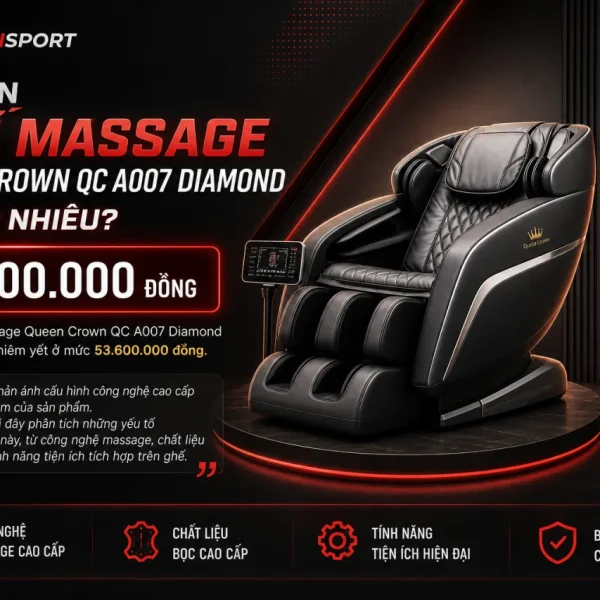Giá Bán Ghế Massage Queen Crown QC A007 Diamond Là Bao Nhiêu
