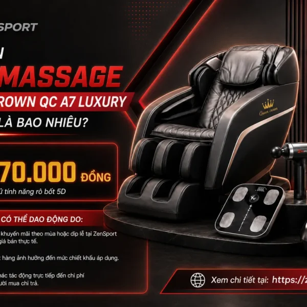 Giá bán Ghế massage Queen Crown QC A7 Luxury hiện nay là bao nhiêu