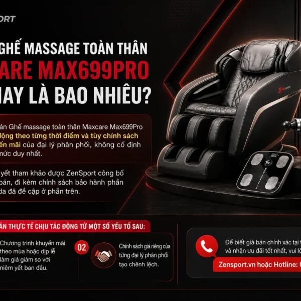 Giá bán Ghế massage toàn thân Maxcare Max699Pro hiện nay là bao nhiêu