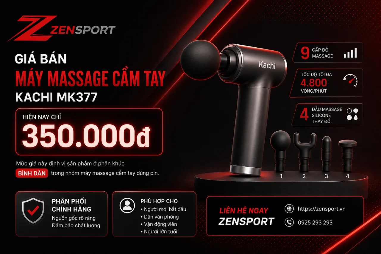 Giá bán Máy massage cầm tay Kachi MK377 hiện nay bao nhiêu Giá bán Máy massage cầm tay Kachi MK377 hiện nay bao nhiêu