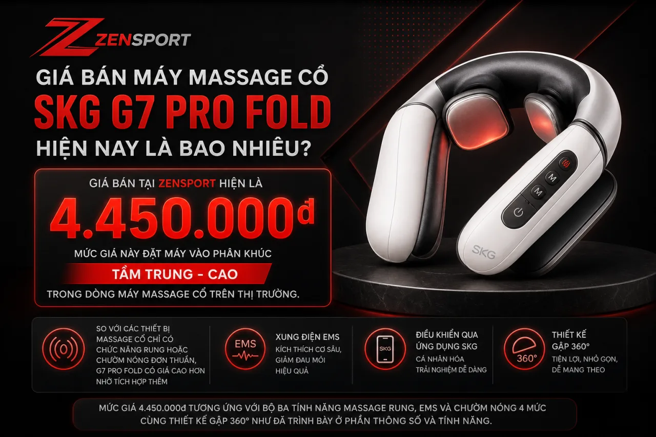 Giá bán Máy massage cổ SKG G7 Pro Fold hiện nay là bao nhiêu Giá bán Máy massage cổ SKG G7 Pro Fold hiện nay là bao nhiêu