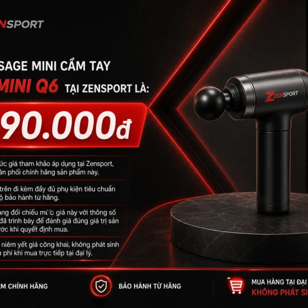 Giá bán Máy massage mini cầm tay Ajido MINI Q6 tại Zensport là bao nhiêu