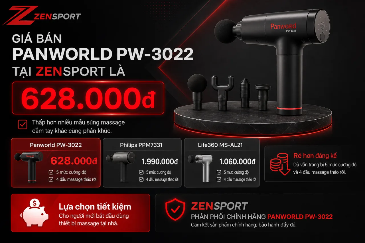 Giá bán Panworld PW-3022 tại Zensport là bao nhiêu Giá bán Panworld PW-3022 tại Zensport là bao nhiêu