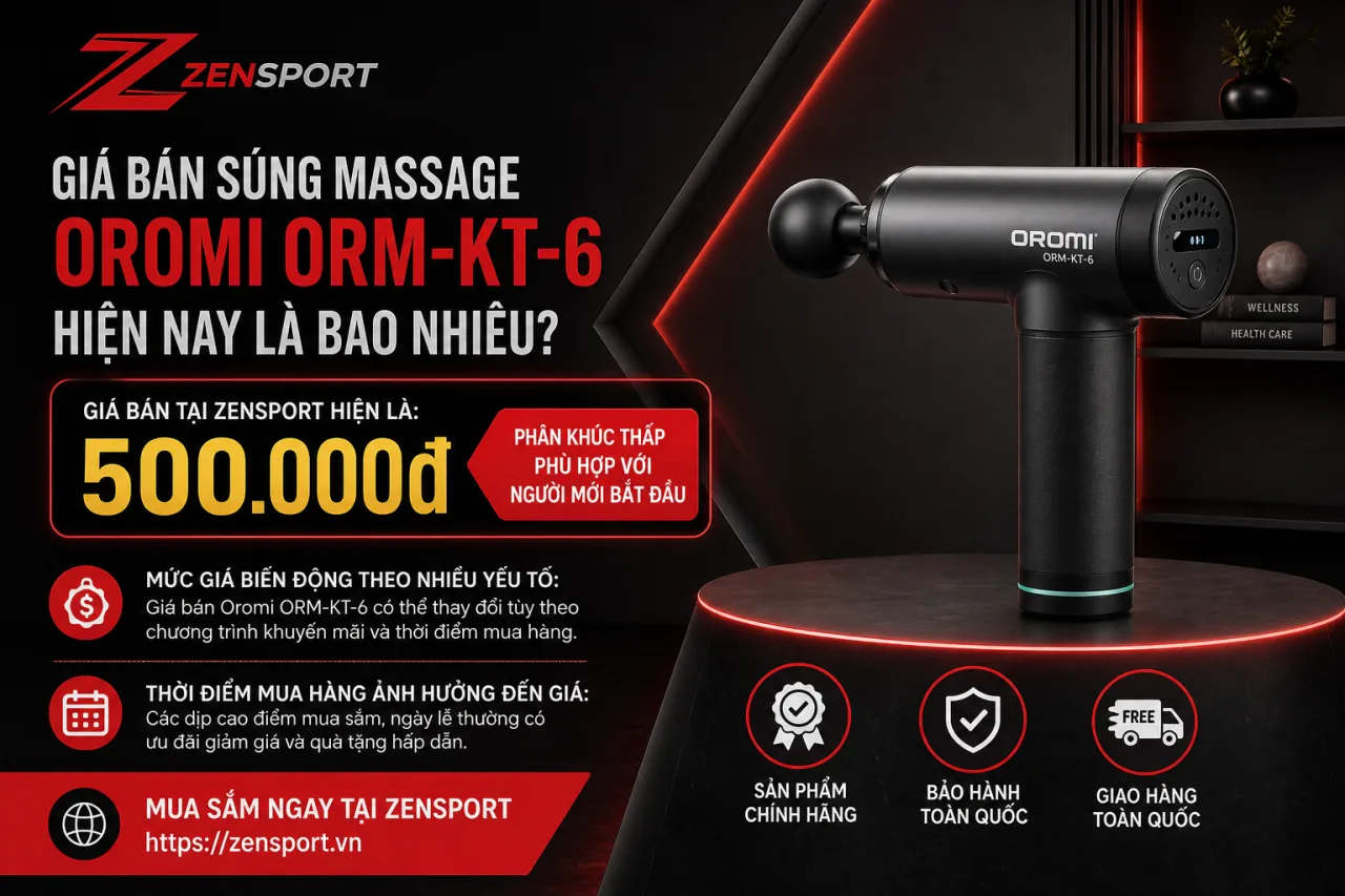 Giá bán súng massage Oromi ORM-KT-6 hiện nay là bao nhiêu Giá bán súng massage Oromi ORM-KT-6 hiện nay là bao nhiêu