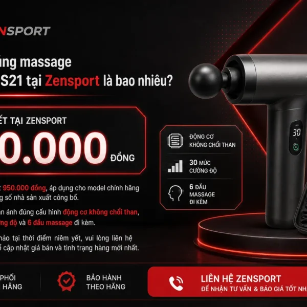 Giá bán Súng massage Vispo VP-S21 tại Zensport là bao nhiêu