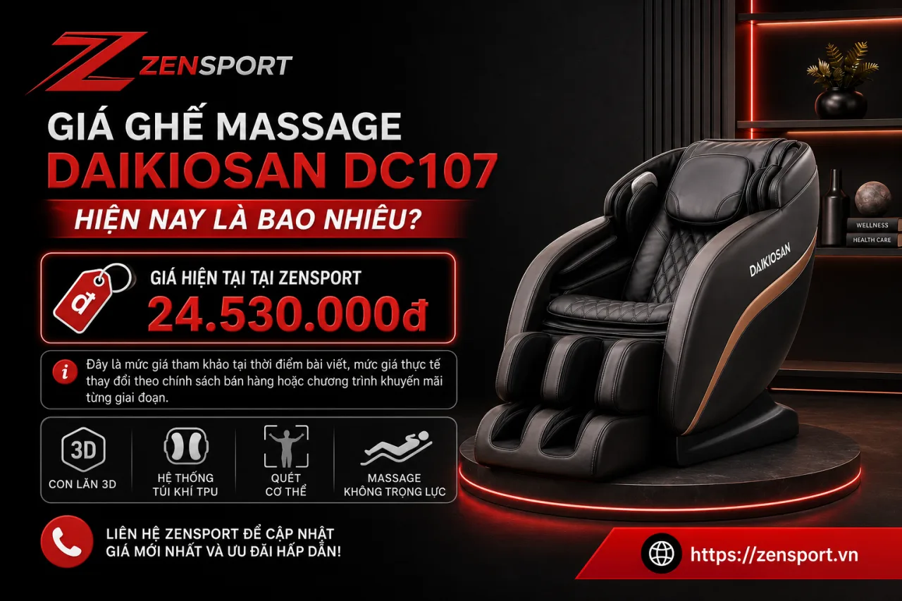 Giá Ghế massage Daikiosan DC107 hiện nay là bao nhiêu Giá Ghế massage Daikiosan DC107 hiện nay là bao nhiêu