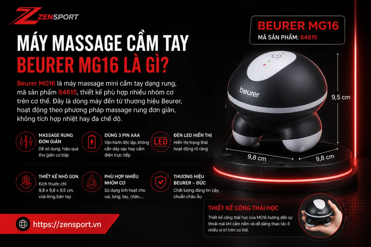 Máy massage cầm tay Beurer MG16 Máy massage cầm tay Beurer MG16