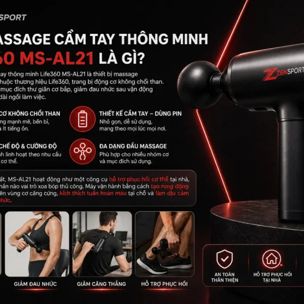 Máy massage cầm tay thông minh Life360 MS-AL21