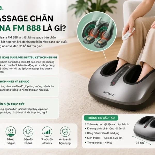 Máy massage chân Medisana FM 888