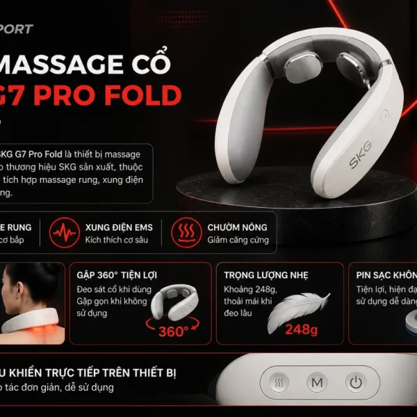 Máy massage cổ SKG G7 Pro Fold