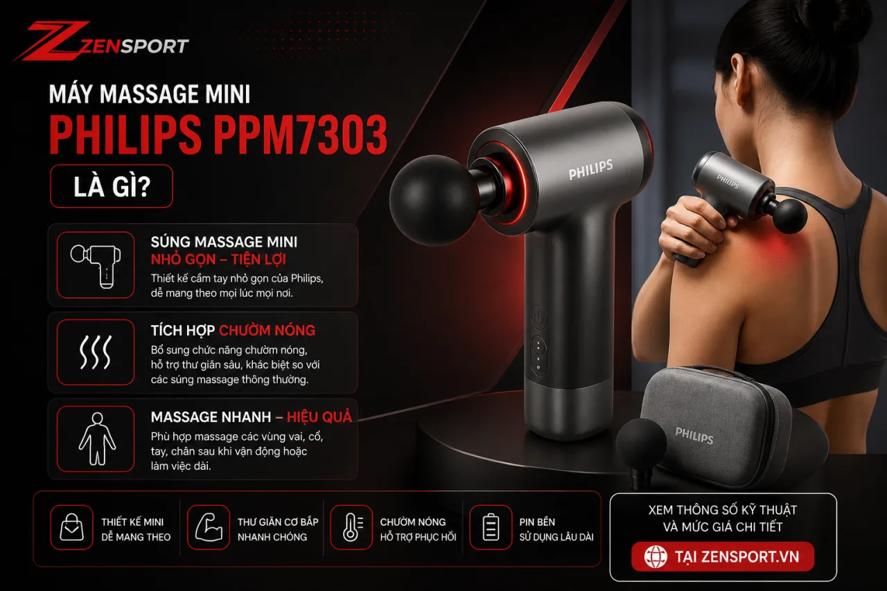 Máy massage mini Philips PPM7303 Máy massage mini Philips PPM7303