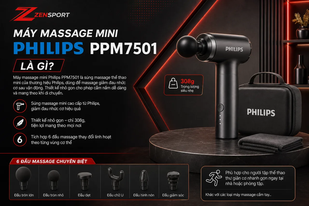 Máy massage mini Philips PPM7501 Máy massage mini Philips PPM7501