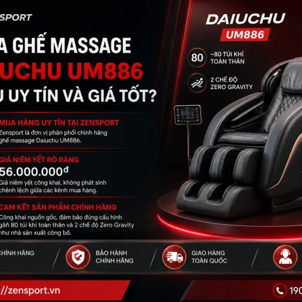 Mua Ghế Massage Daiuchu UM886 Ở Đâu Uy Tín Và Giá Tốt