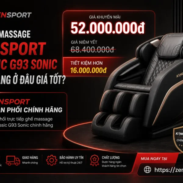 Mua Ghế massage KingSport Classic G93 Sonic chính hãng ở đâu giá tốt