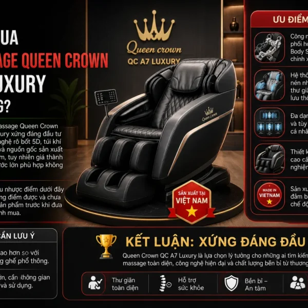 mua Ghế massage Queen Crown QC A7 Luxury