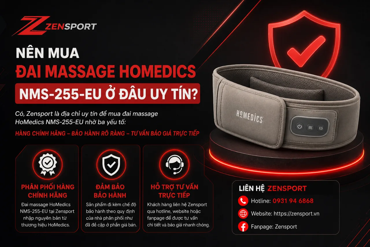 Nên Mua Đai Massage HoMedics NMS-255-EU Ở Đâu Uy Tín Nên Mua Đai Massage HoMedics NMS-255-EU Ở Đâu Uy Tín