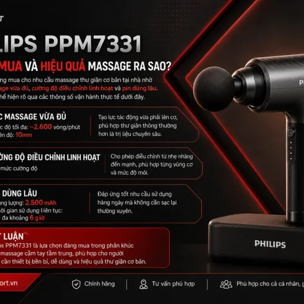 Philips PPM7331 có đáng mua và hiệu quả massage