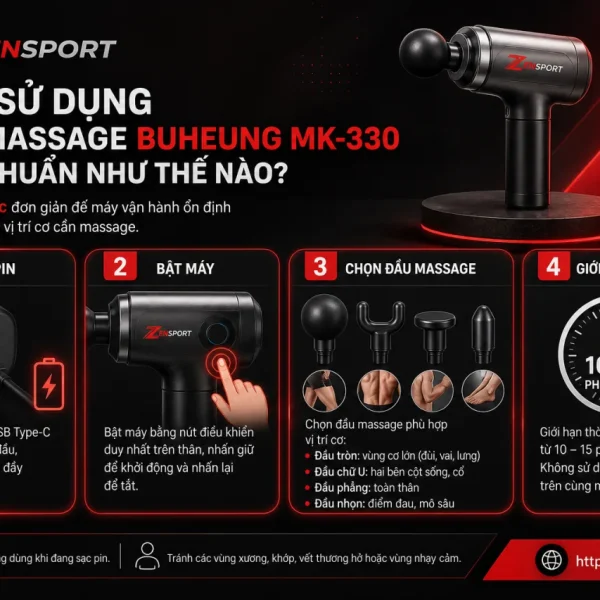Sử Dụng Súng Massage Buheung MK-330 Đúng Chuẩn