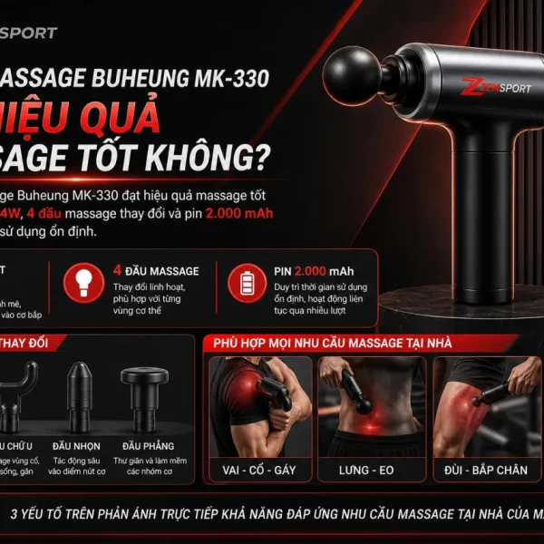 Súng Massage Buheung MK-330 Có Hiệu Quả Massage Tốt