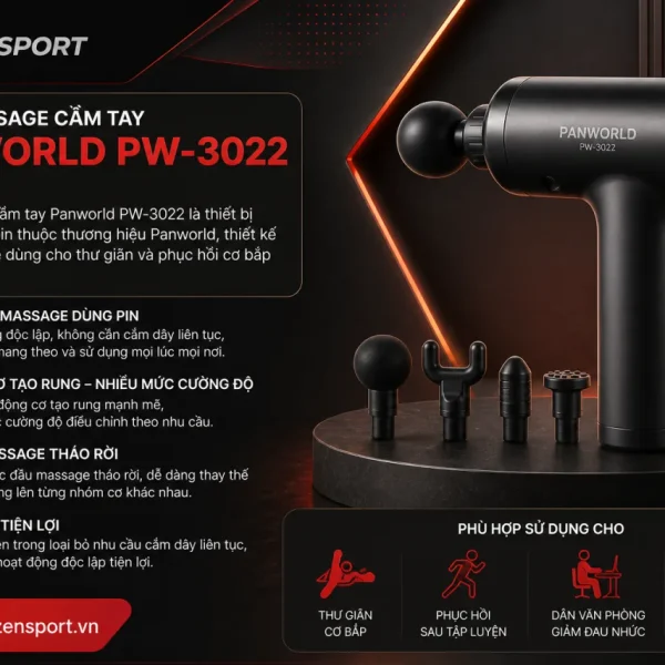 Súng massage cầm tay Panworld PW-3022
