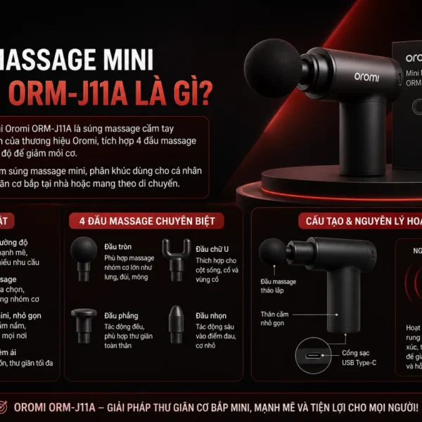 Súng massage mini Oromi ORM-J11A