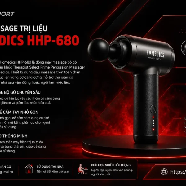 Súng Massage Trị Liệu Homedics HHP-680