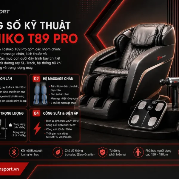 Thông số kỹ thuật của Toshiko T89 Pro gồm những gì