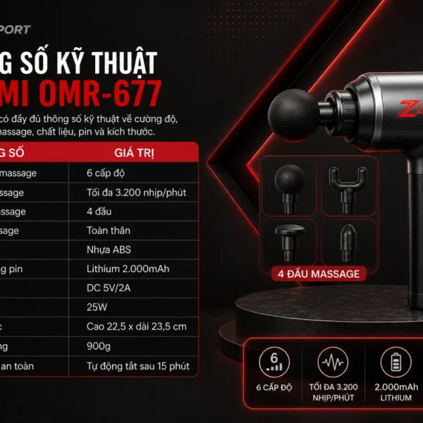 Thông số kỹ thuật Oromi OMR-677 gồm những gì