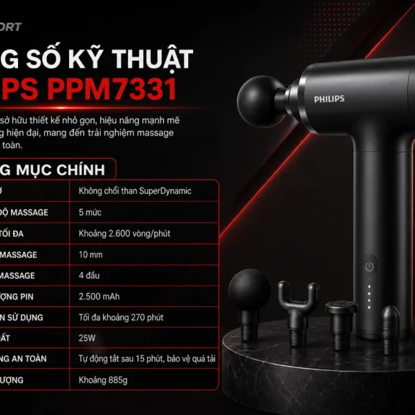 Thông số kỹ thuật Philips PPM7331 gồm những gì