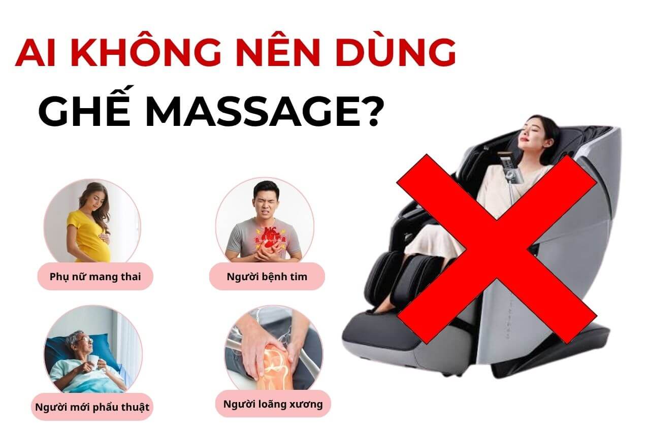 Ai không nên dùng ghế matxa?