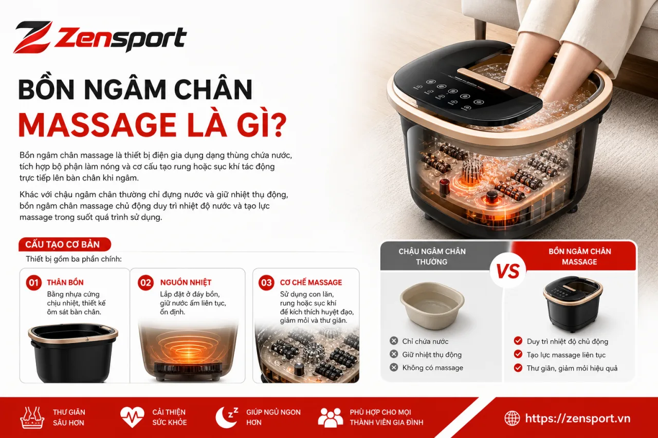 Bồn ngâm chân massage Bồn ngâm chân massage