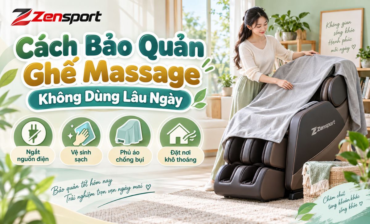 Cách Bảo Quản Ghế Massage Không Dùng Lâu Ngày Đúng Chuẩn