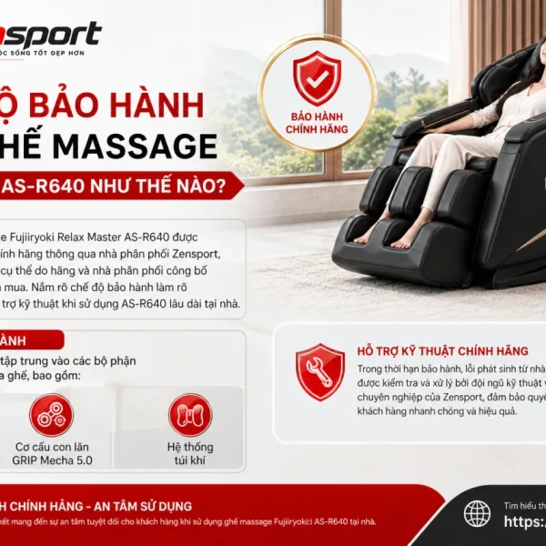 Chế Độ Bảo Hành Của Ghế Massage Fujiiryoki AS-R640