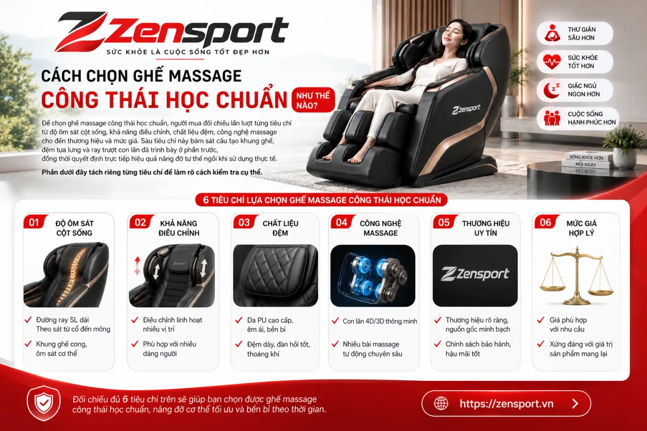 chọn ghế massage công thái học chuẩn chọn ghế massage công thái học phù hợp