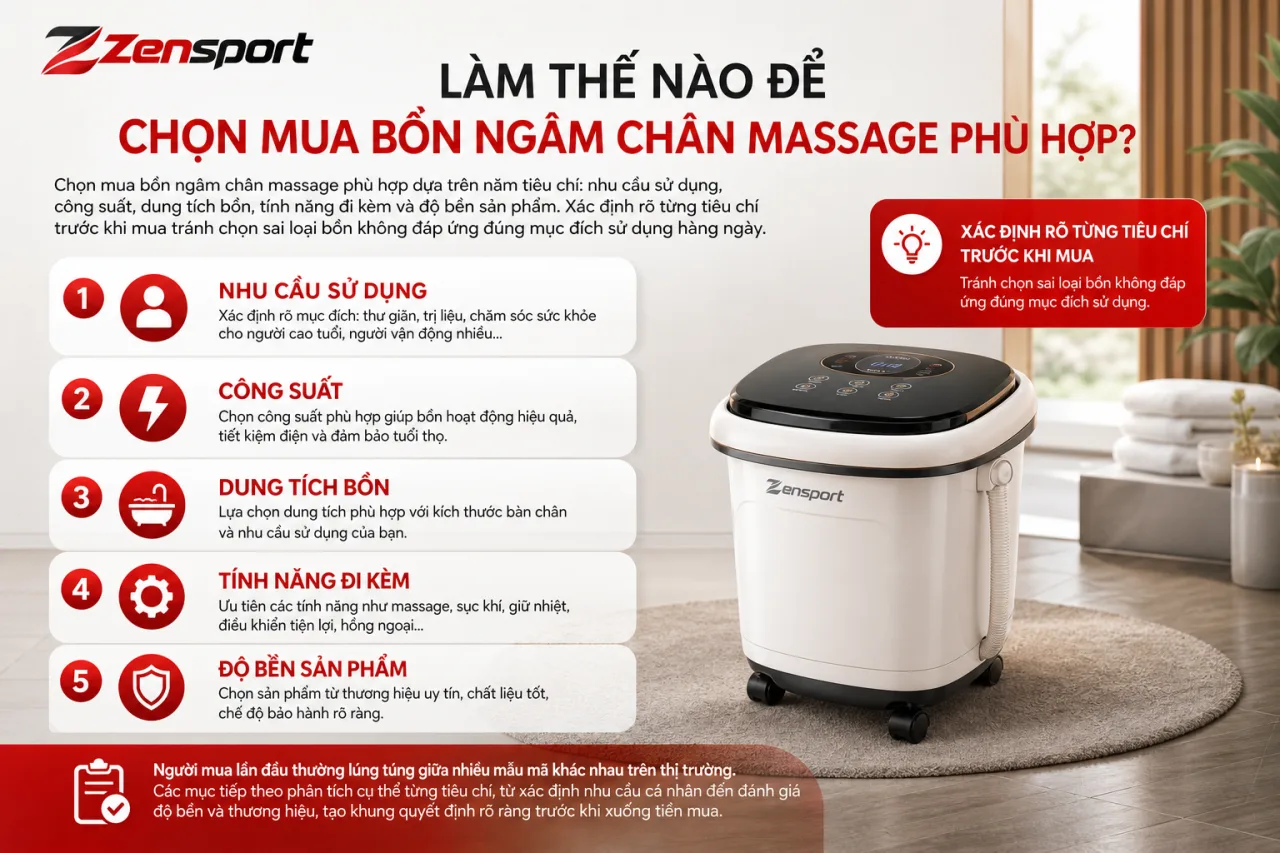 chọn mua bồn ngâm chân massage phù hợp chọn mua bồn ngâm chân massage phù hợp