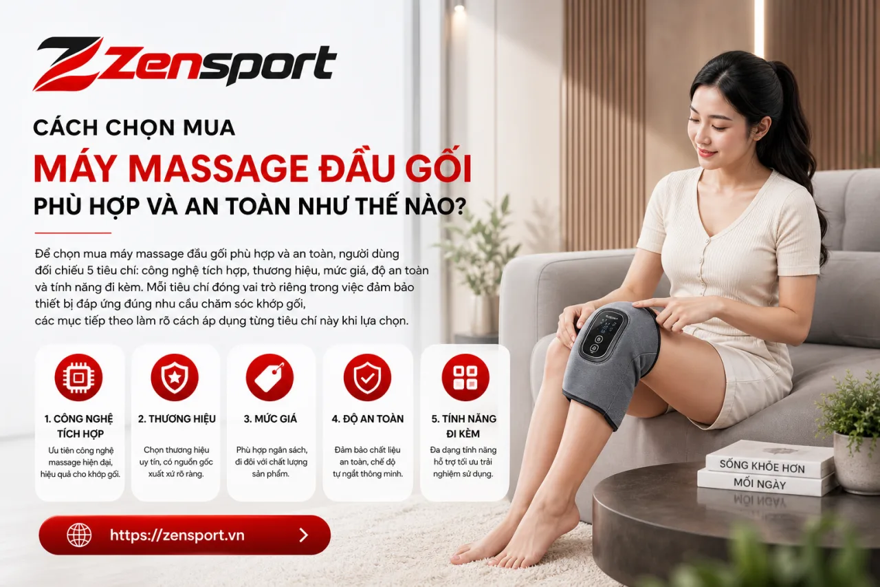 chọn mua máy massage đầu gối phù hợp và an toàn