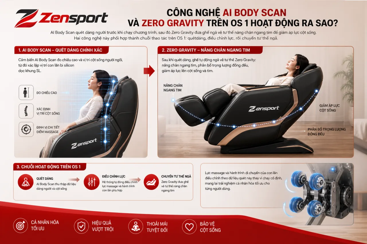 Công nghệ AI Body Scan và Zero Gravity trên OS 1 hoạt động Công nghệ AI Body Scan và Zero Gravity trên OS 1 hoạt động