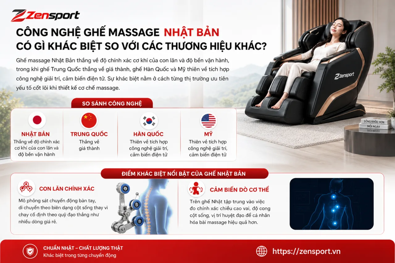 Công Nghệ Ghế Massage Nhật Bản Có Gì Khác Biệt So Với Các Thương Hiệu Khác Công Nghệ Ghế Massage Nhật Bản Có Gì Khác Biệt So Với Các Thương Hiệu Khác