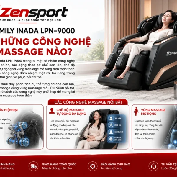 Family Inada LPN-9000 Có Những Công Nghệ Massage Nào