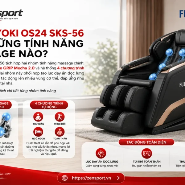 Fujiiryoki OS24 SKS-56 Có Những Tính Năng Massage Nào