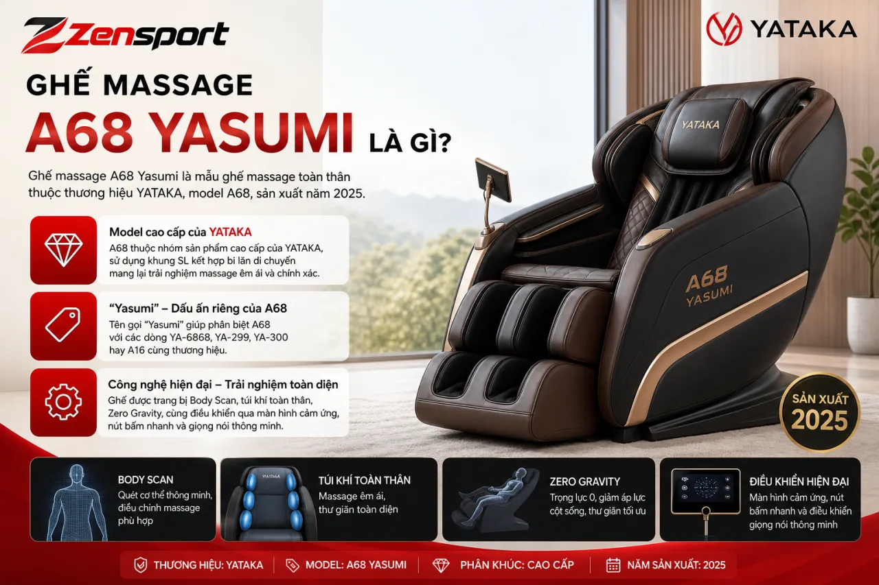 Ghế massage A68 Yasumi Ghế massage A68 Yasumi