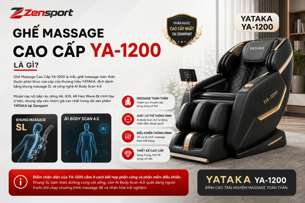 Ghế Massage Cao Cấp YA-1200 Ghế Massage Cao Cấp YA-1200