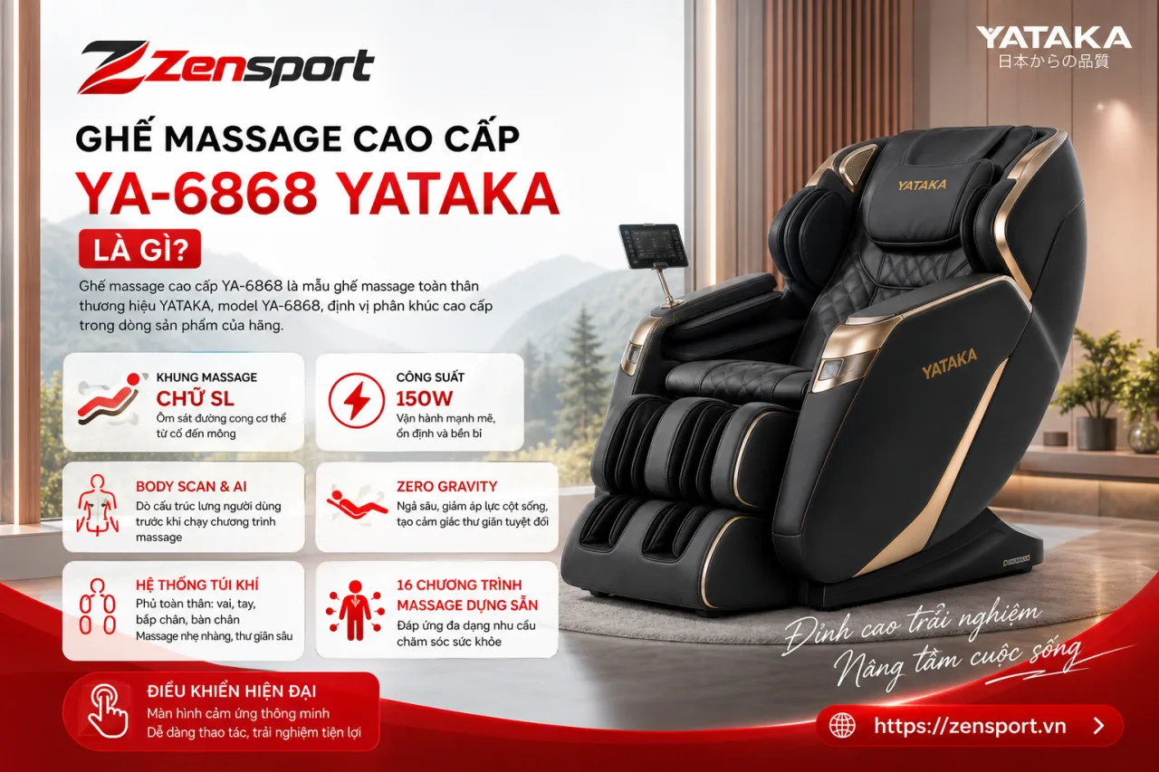 Ghế massage cao cấp YA-6868 Yataka Ghế massage cao cấp YA-6868 Yataka