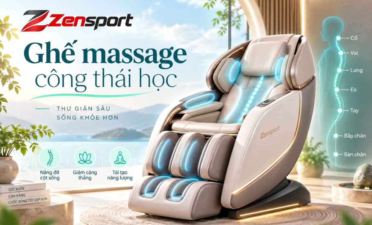 Ghế Massage Công Thái Học: Có Tốt Không? Cách Chọn Chuẩn