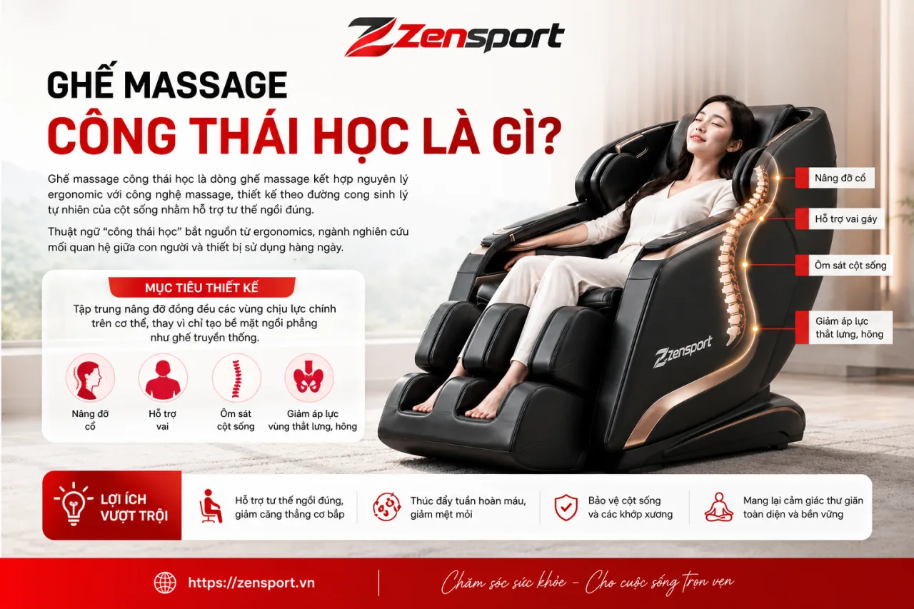 Ghế massage công thái học Ghế massage công thái học