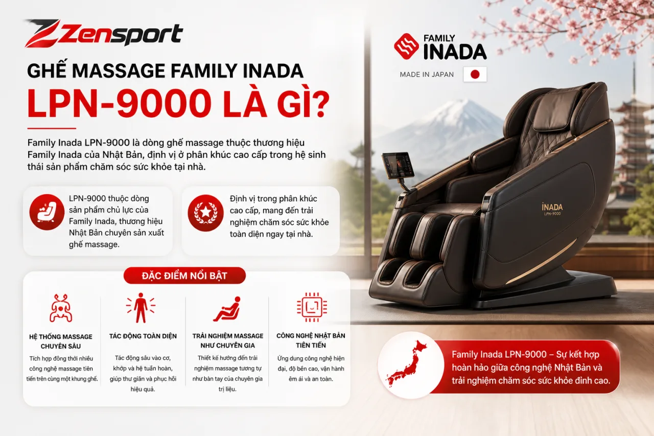 Ghế Massage Family Inada LPN-9000 Ghế Massage Family Inada LPN-9000