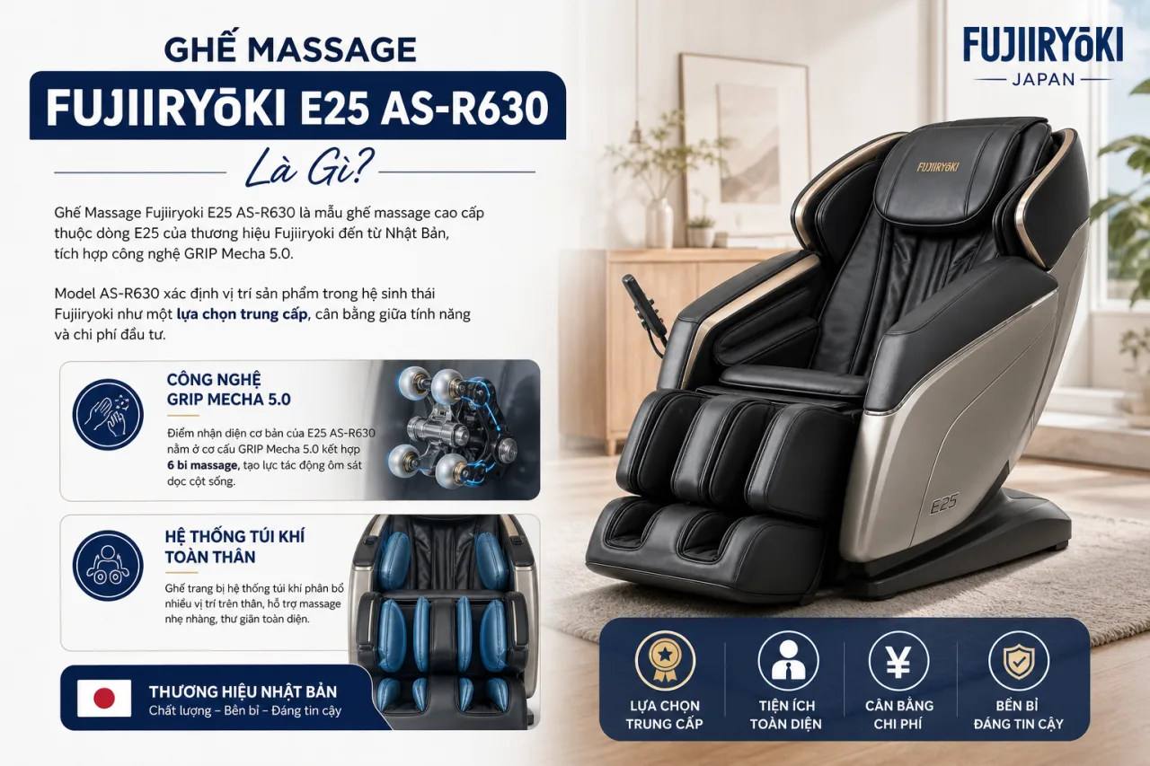 Ghế Massage Fujiiryoki E25 AS-R630 Ghế Massage Fujiiryoki E25 AS-R630